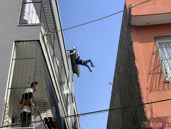 Adana'da eşinin çocukları alarak evi terketmesine öfkelenen koca damdan atladı - 8