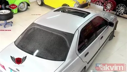 BMW arabasının son halini görünce hüngür hüngür ağladı! Gözünden sakınıyordu...