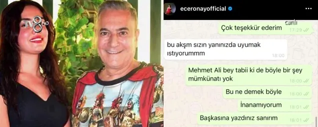 Ece Ronay, Mehmet Ali Erbili İfşa etti! Ekran görüntüsü ve ses kayıtlarını bir bir ifşa etti! Göğüslerini açıp göstermek... |Taciz haberi