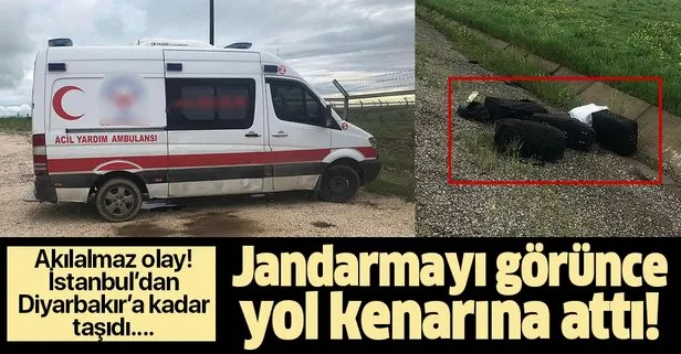 Son dakika: İstanbul’dan Diyarbakır’a ambulansla uyuşturucu sevkiyatı! Jandarmayı görünce...