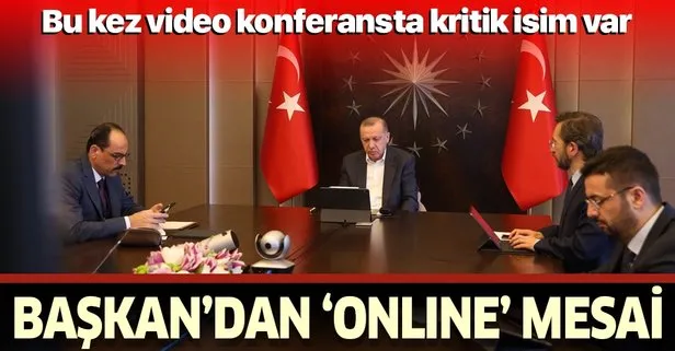 Son dakika: Başkan Erdoğan, MİT Başkanı Hakan Fidan’la video konferans üzerinden görüştü