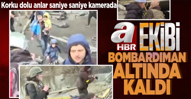 Rusya-Ukrayna savaşının 9. gününde A Haber ekibi Ukrayna'da bombardıman altında kaldı