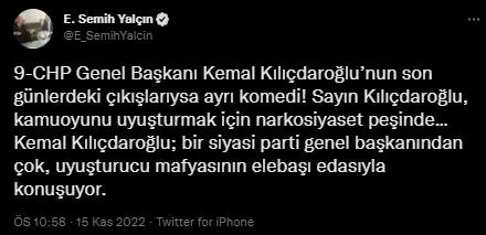 mhpli-semih-yalcindan-chp-lideri-kemal-kilicdaroglunun-uyusturucu-iftirasina-cok-sert-tepki-narko-kemal-1668591315605.jpeg MHP'li Semih Yalçın'dan CHP lideri Kemal Kılıçdaroğlu'nun uyuşturucu iftirasına çok sert tepki: Narko Kemal-10