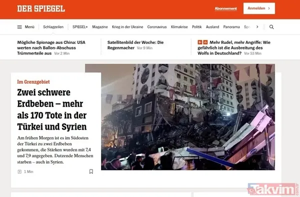 Kahramanmaraş Pazarcık'ta 7,7 büyüklüğünde deprem! Dünya basınında ilk manşet! 16 ülkenin sallandığı deprem hakkında şok harita - 24