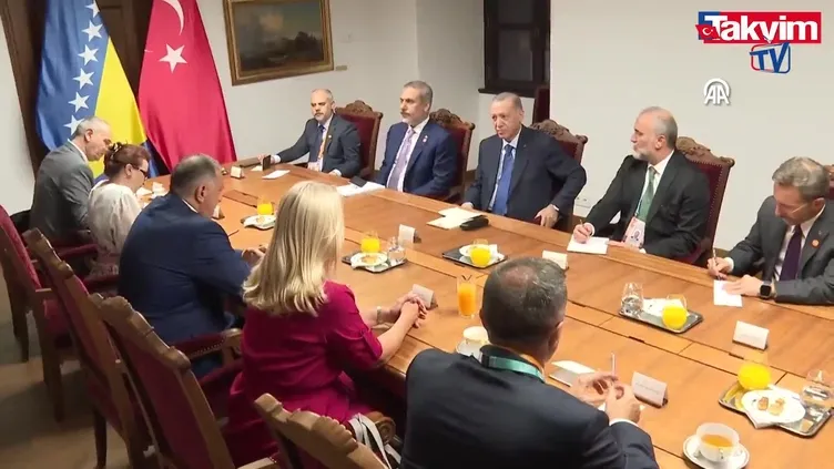 Başkan Erdoğan, Bosna Hersek Devlet Başkanlığı Konseyi üyeleriyle görüştü