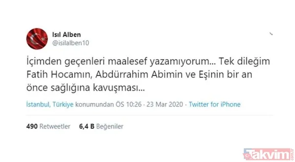 Corona virüse yakalanan Fatih Terim'e destek mesajları: Nefesim daralıyor - 24