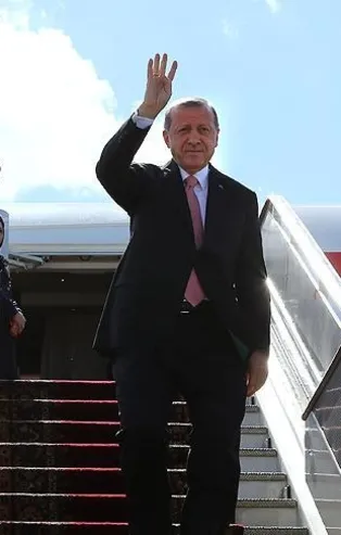 Başkan Erdoğan Kırgızistan'dan ayrıldı