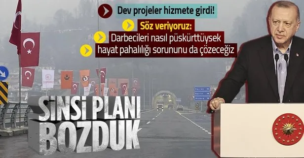 Başkan Erdoğan’dan Zonguldak - Kilimli yolu açılış töreninde önemli açıklamalar