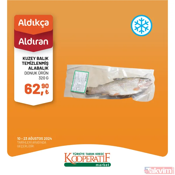 Tarım Kredi'de 59 üründe altın fiyatlar sıralandı! Hafta başı indirimi geldi: 13-23 Ağustos'ta yoğurt, peynir, tereyağı, balık, un... - 50