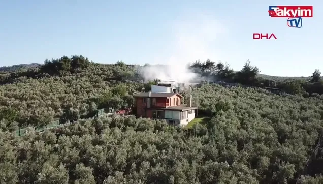 Bursa'da hayvan çitliğinde yangın!