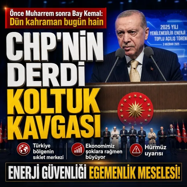 Başkan Erdoğan’dan CHP’deki kavgaya gönderme: Dün kahraman ilan ettiklerini bugün hain ilan ediyorlar | Enerji mesajı: Milli güvenlik meselesi