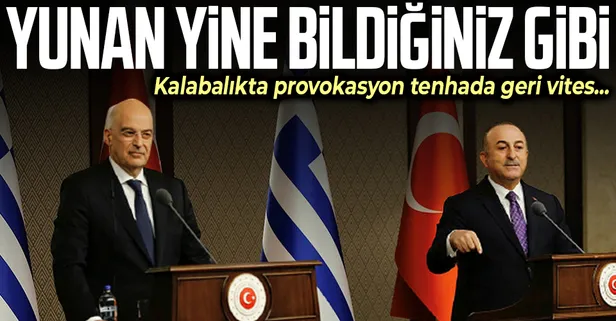 Nikos Dendias'ın provokasyonu sonrası Yunanistan'dan geri adım