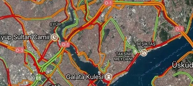 İstanbul’da yağmur yağdı, trafik kitlendi