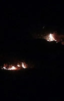 Kilis'e düşen patlayıcı yangına sebep oldu