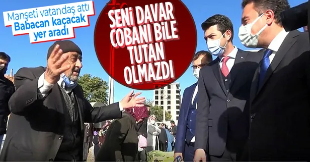 DEVA Partisi Genel Başkanı Ali Babacan'a vatandaşlardan tepki! Kaçacak yer aradılar