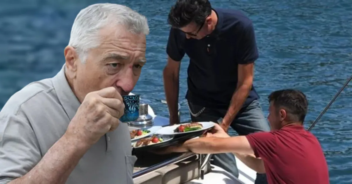 İstanbul’a gelen Robert De Niro önce Ayasofya Camisi’ni gezdi sonra Boğaz keyfi yaptı! Alinazik yedi, Türk kahvesi içti