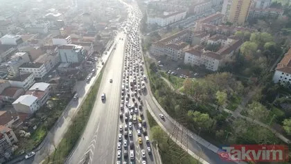 İstanbullu’nun trafik çilesi bitmiyor! Bu yolu kullanan 3 kilometreyi 1 saatte gidiyor
