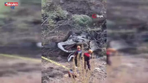 Erzurum Tortum’da feci kaza: Kamyon devrildi!