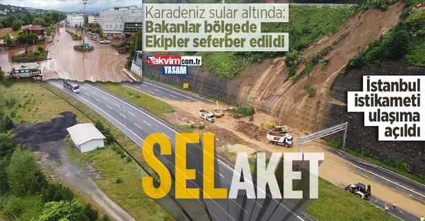 Karadeniz sele teslim oldu: Dereler taştı, yollar göle döndü, evleri su bastı! Ankara-İstanbul yönü trafiğe kapalı... | Zonguldak, Bartın, Bolu son durum