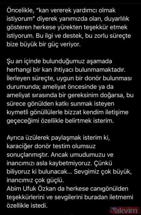 Ufuk Özkan’ın kardeşinden üzen haber: Testim olumsuz sonuçlandı - 6