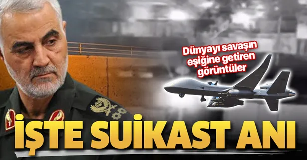 Son dakika: Kasım Süleymani'nin vurulma görüntüleri ortaya çıktı