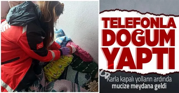 Telefonla doğum! Diyarbakır Hani’de yol kapanınca 112 Acil Çağrı Merkezi’nden verilen tıbbi danışmanlıkla evde doğum yaptı