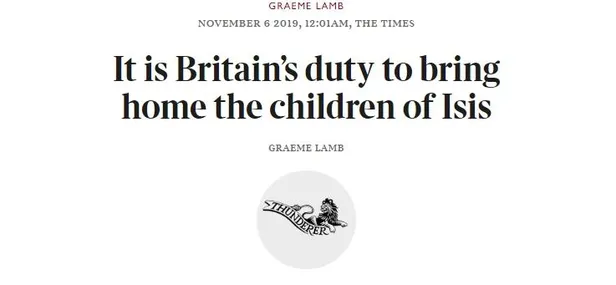 İngiliz The Times'tan dikkat çeken yazı: DEAŞ’lıların çocuklarını ülkeye getirmek İngiltere’nin görevidir-1