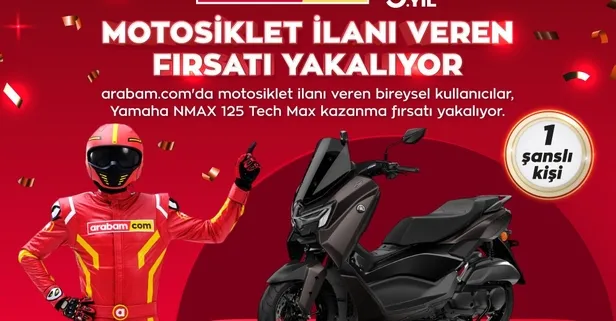 Arabam.com Yamaha NMAX 125 Tech Max 2025 model motosiklet kampanyası çekiliş sonuçları açıklandı!