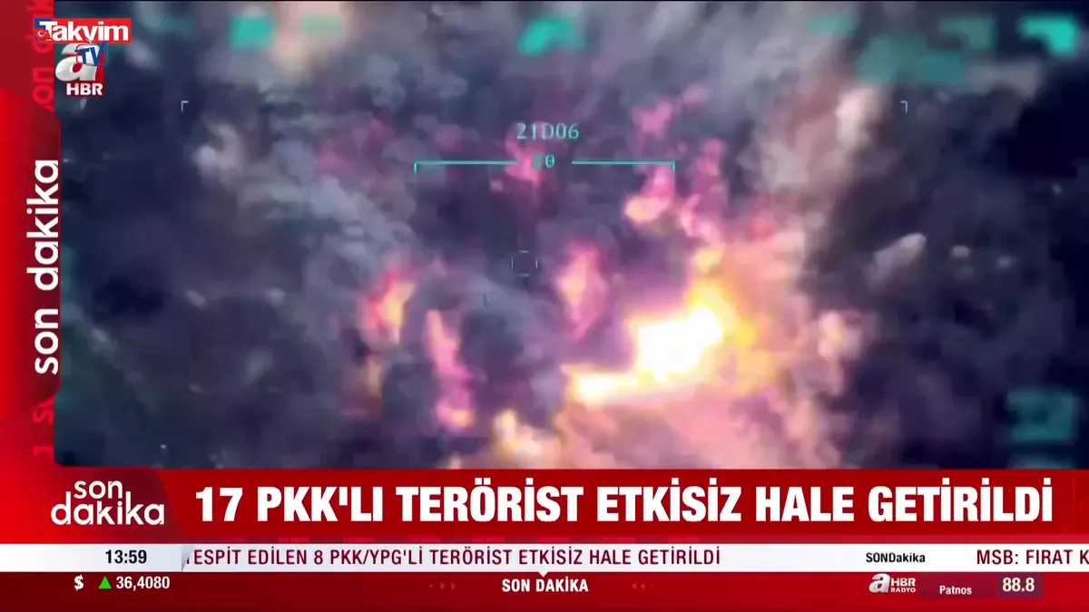 17 PKK’lı terörist etkisiz hale getirildi!