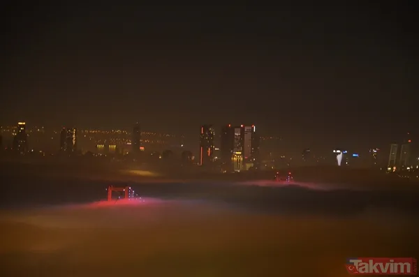 SON DAKİKA: İstanbul sis durumu! Megakent sis altında kayboldu - 20