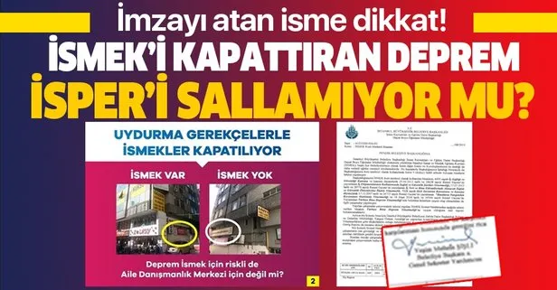 CHP’li İBB’nin deprem yalanı boşa çıktı! ‘Deprem riski var’ diye İSMEK’i kapattıkları binada İSPER hala açık