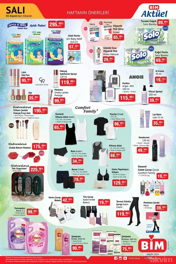 Çerezlik seti, derin kase, banyo seti, XXL hurç, 3'lü tava seti aktüel kataloğu: BİM 1 KASIM CUMA İNDİRİMLİ ÜRÜNLER - 3
