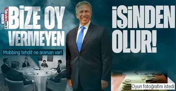 Mansur Yavaş’tan belediye çalışanlarına tehdit: Ya 7’li koalisyonun Cumhurbaşkanı adayı Kemal Kılıçdaroğlu’na oy verirsiniz ya da kovulursunuz