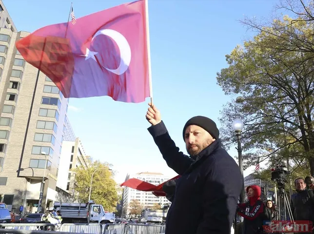 Başkan Erdoğan'a Washington'da coşkulu karşılama