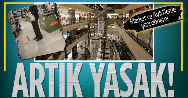 1 Ekim'de TBMM'de! Market ve AVM'lerde yeni dönem! Artık yasak!