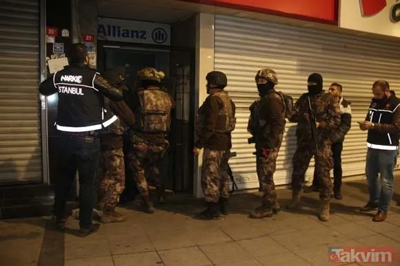 İstanbulda narkotik operasyonu! Çok sayıda gözaltı var