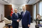 Son dakika: Dışişleri Bakanı Hakan Fidan ITC Başkanı Turan'ı kabul etti