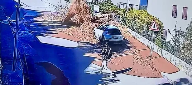 Bodrum’da isale hattı patladı
