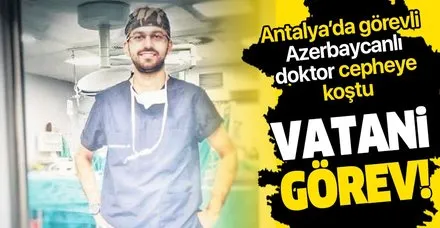 Antalya Da Gorevli Azerbaycanli Dr Amil Huseynov Solugu Cephede Aldi Takvim