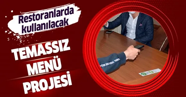 Temassız menü projesi hayatımıza giriyor!