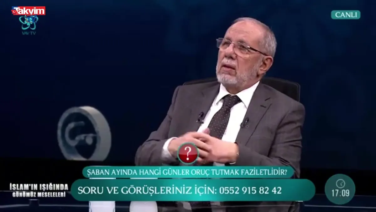 Şaban ayında hangi günler oruç tutulur? Dr. Hüseyin Kayapınar açıkladı! (Video)