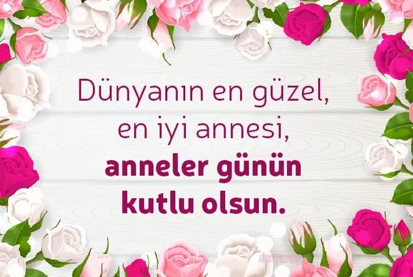 resimli ve resimsiz anneler gunu