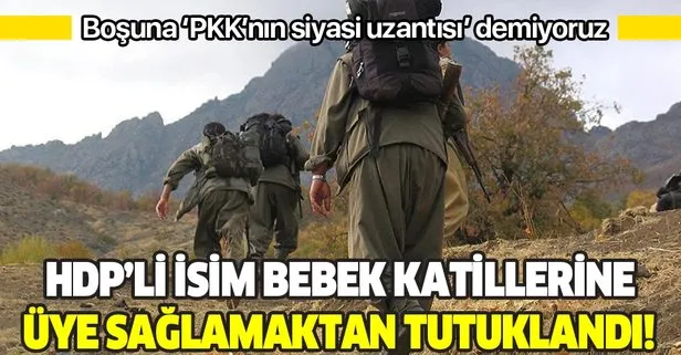 PKK’ya eleman temin eden HDP’li isim tutuklandı!