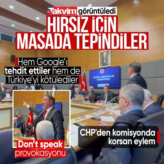 CHPden dijital komisyonda korsan eylem! İmamoğlu bahanesiyle masada tepindiler: Dont speak deyip Google temsilcilerini tehdit ettiler