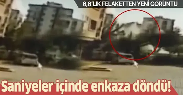 SON DAKİKA: İzmir’de 6,6’lık depremden yeni görüntü: Yağcıoğlu Apartmanı saniyeler içinde böyle yıkıldı