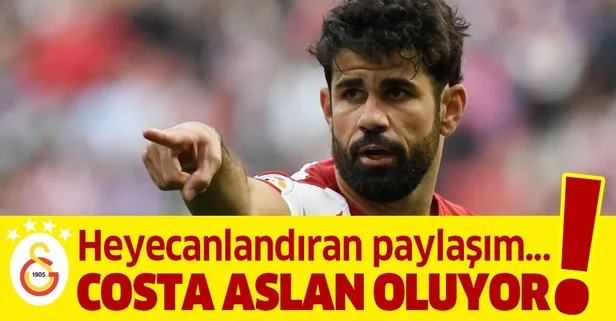 Diego Costa Aslan mı oluyor? Galatasaray taraftarını heyecanlandıran paylaşım!