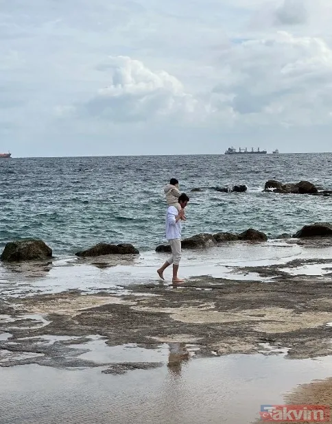 Kumda dans ettikleri ana bakın... Kıvanç Tatlıtuğ ve oğlu Kurt Efe pozlarıyla ortalığı yaktı! - 3