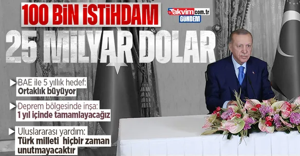 Başkan Erdoğan'dan Türkiye - Birleşik Arap Emirlikleri Serbest Ticaret Anlaşması İmza Töreni'nde önemli açıklamalar