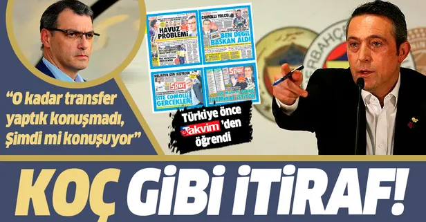 Ali Koç, 'Comolli' kriziyle ilgili konuştu: O kadar transfer yaptık Twitter’dan konuşmadı, şimdi mi konuşuyor