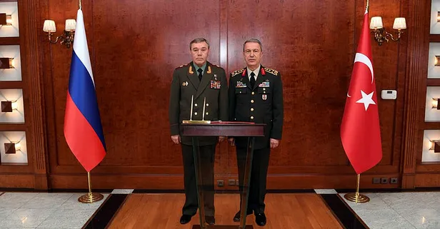 Hulusi Akar, Rus mevkidaşı ile görüştü